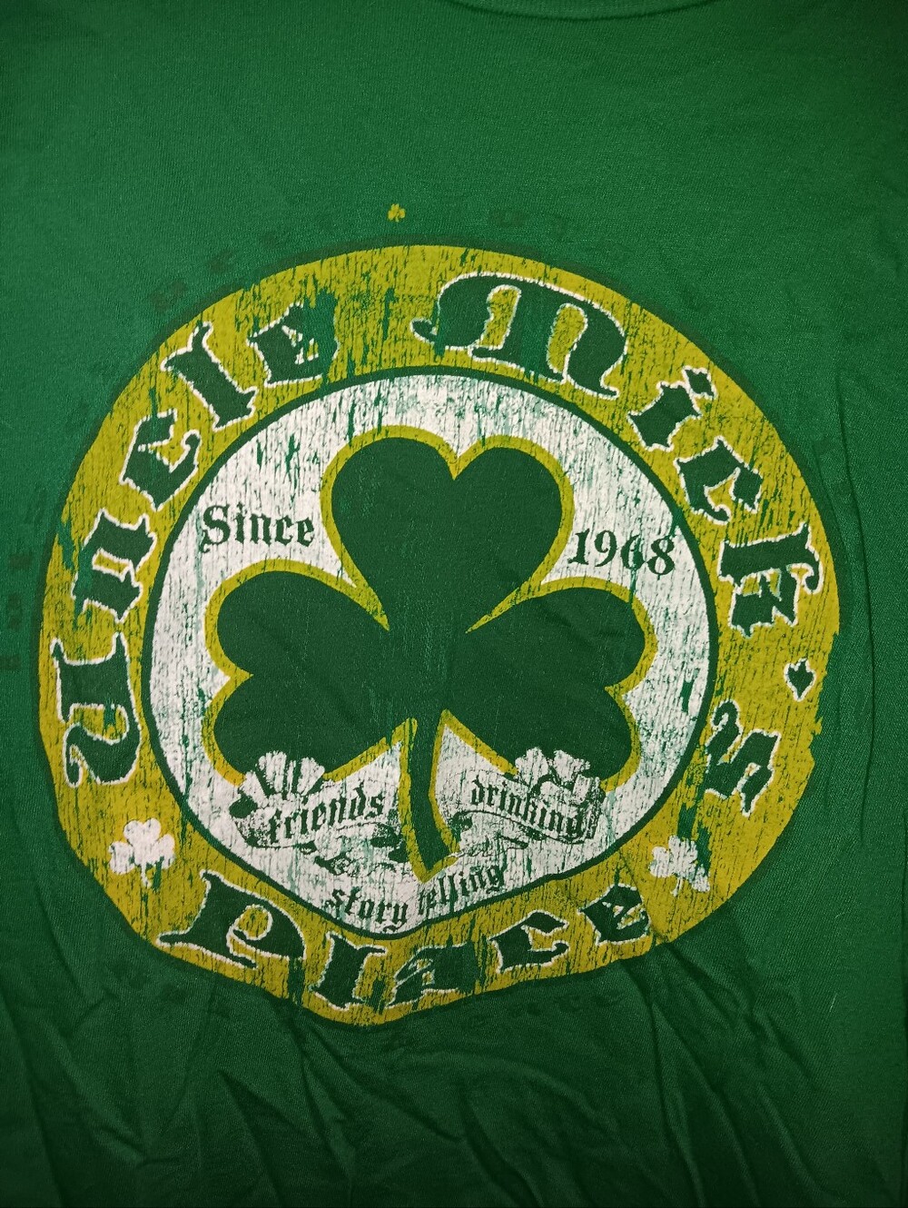 Green St. Patrick's Clover Graphic Mens Tee
